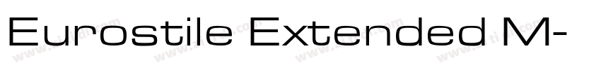 Eurostile Extended M字体转换